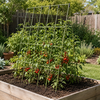 🌿 Garden Trellis | Green Metal Climbing Plant Support