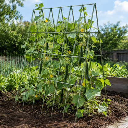 🌿 Garden Trellis | Green Metal Climbing Plant Support