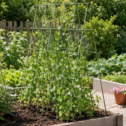 🌿 Garden Trellis | Green Metal Climbing Plant Support