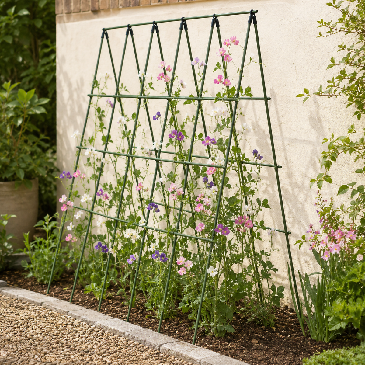 🌿 Garden Trellis | Green Metal Climbing Plant Support