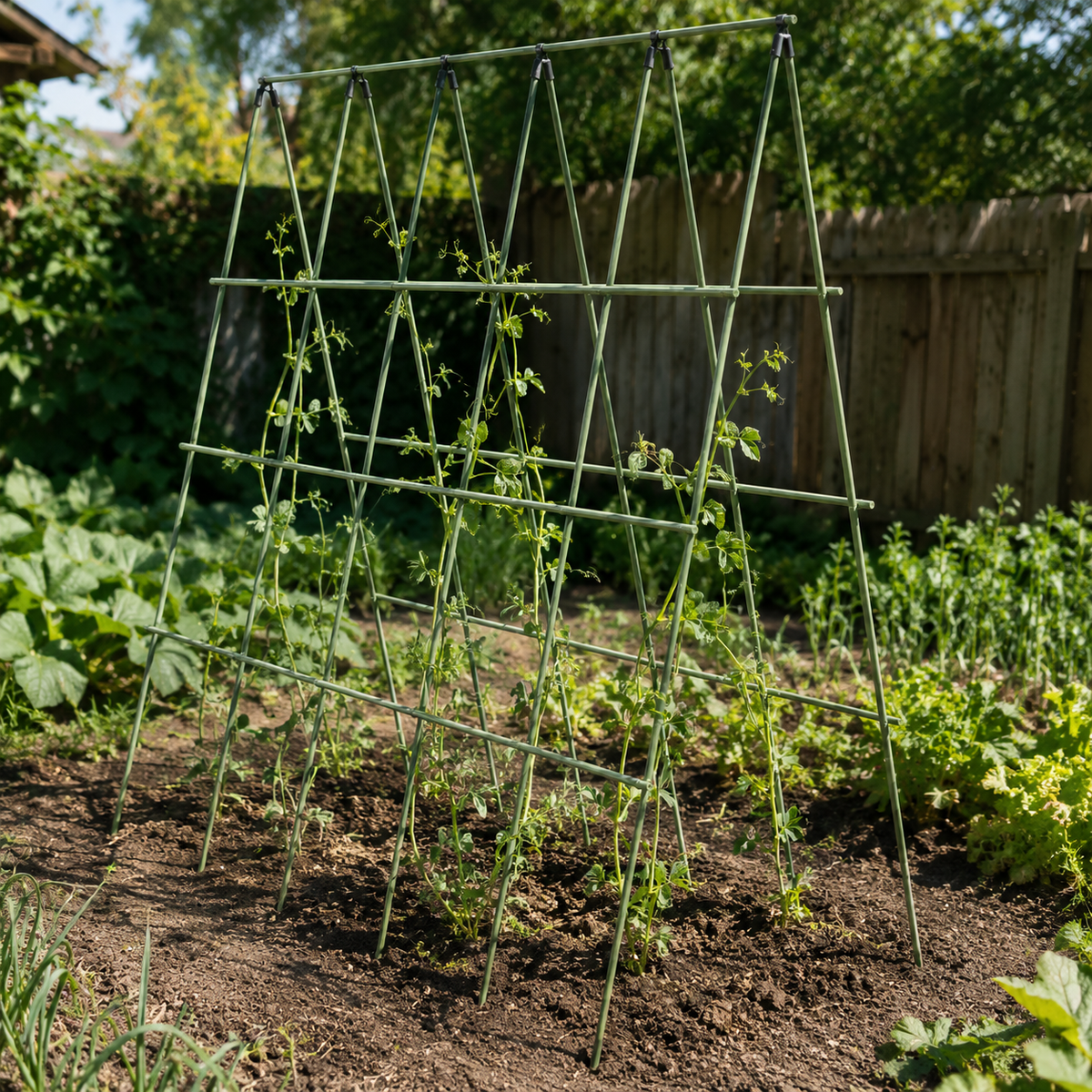 🌿 Garden Trellis | Green Metal Climbing Plant Support