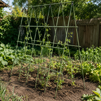 🌿 Garden Trellis | Green Metal Climbing Plant Support