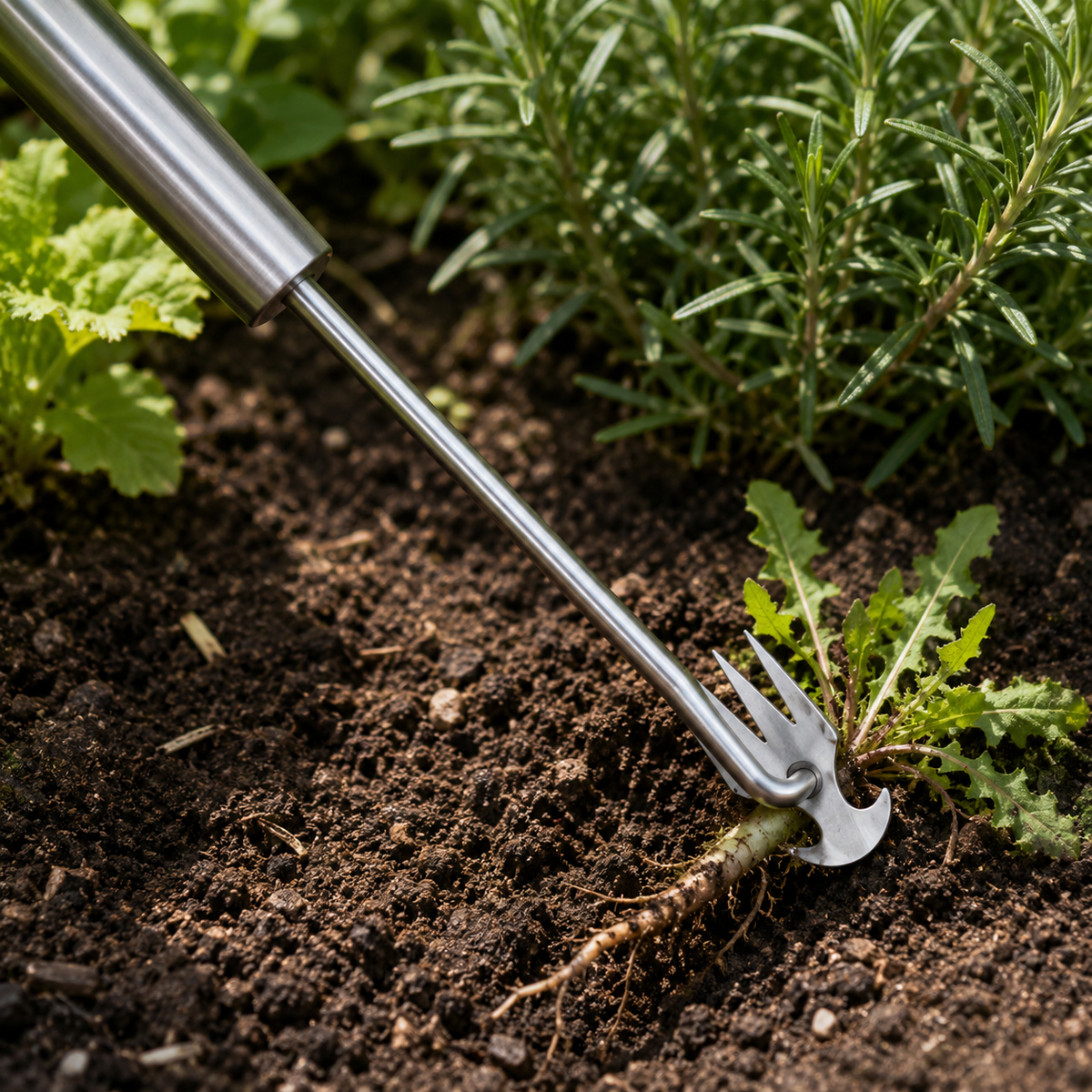 🌱 Garden Weeding Tool | Stainless Steel Design | Precision Root Removal