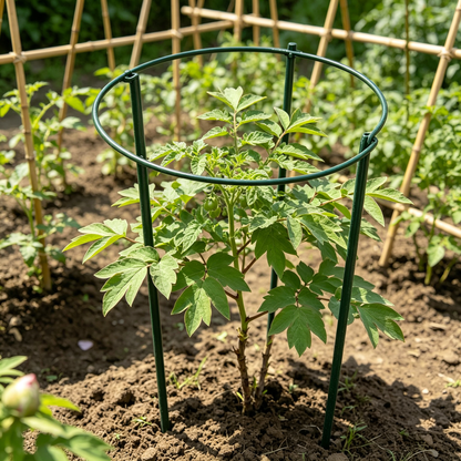 🌿 Plant Support Cage | Green Metal Garden Frame