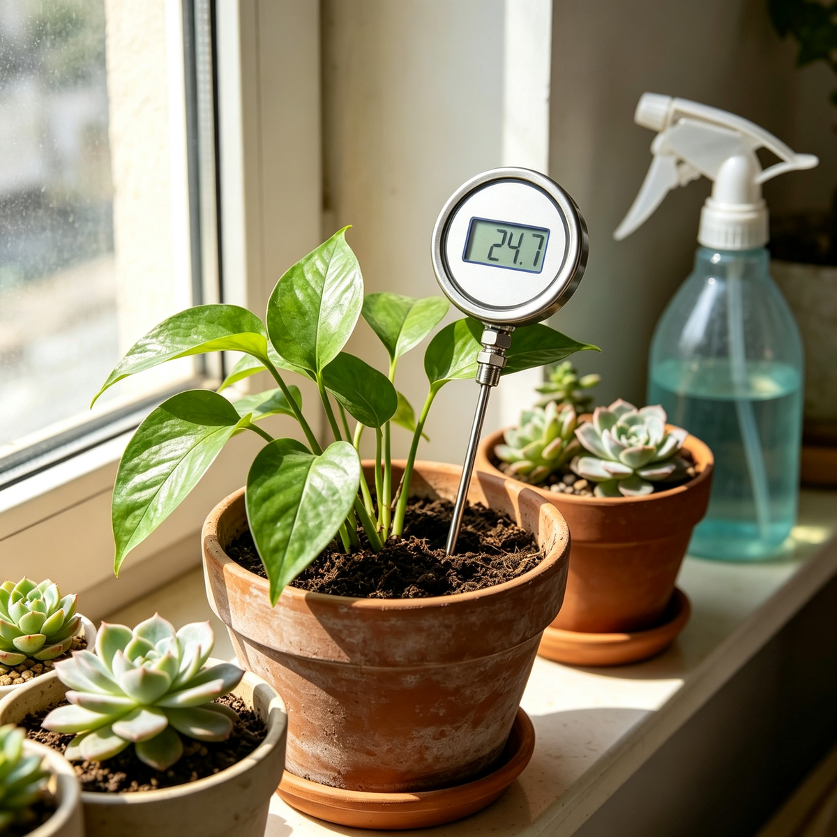 🌱 Soil Moisture Meter | Stainless Steel Probe Monitor