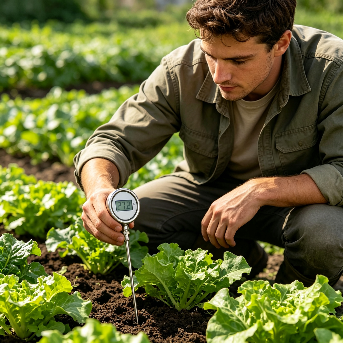 🌱 Soil Moisture Meter | Stainless Steel Probe Monitor