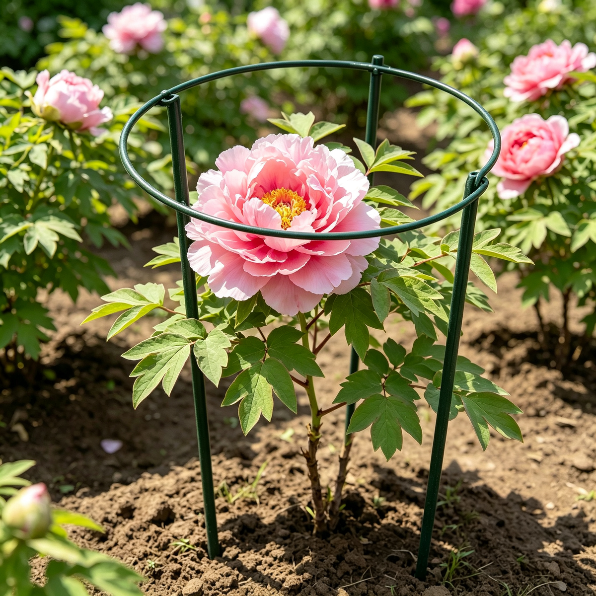 🌿 Plant Support Cage | Green Metal Garden Frame