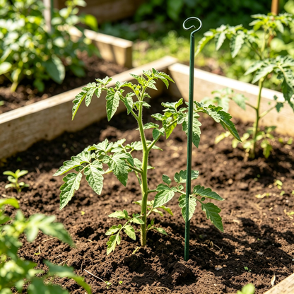 🌿 Plant Support Stake | Green Metal Garden Holder