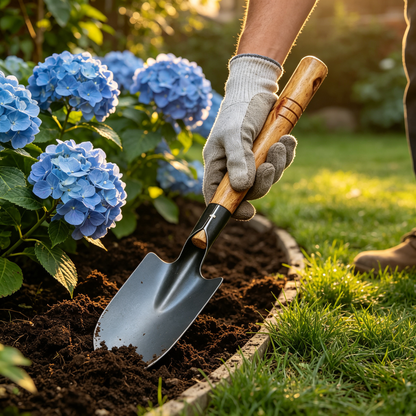 🌱 Premium Garden Trowel | Steel Blade & Wooden Handle