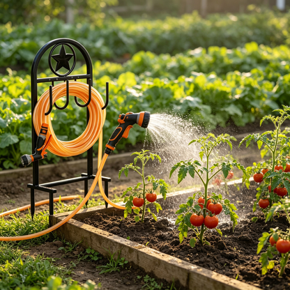 🚿 Garden Hose Holder | Heavy Duty Water Hose Storage Stand | Outdoor Yard Organizer