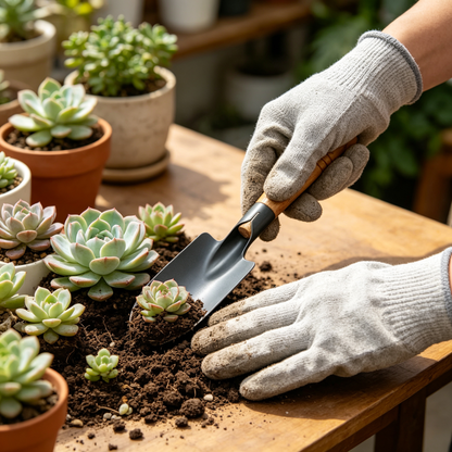 🌱 Premium Garden Trowel | Steel Blade & Wooden Handle