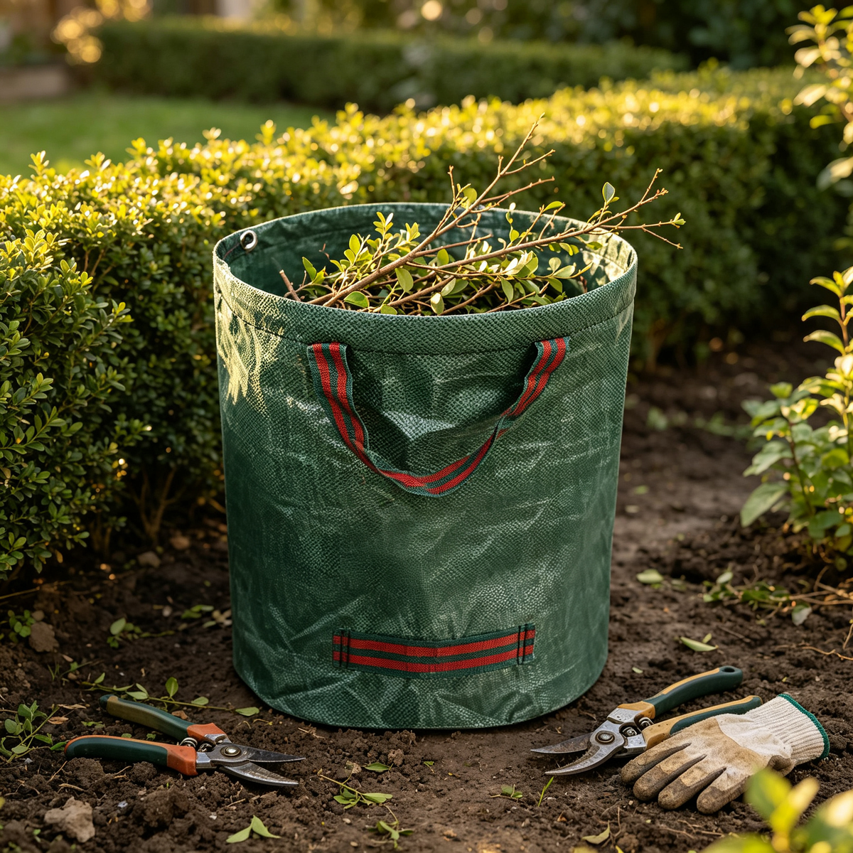 🍂 Heavy Duty Garden Leaf Bag | Large Reusable Yard Waste Collection Bag