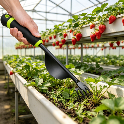 🌱 3-in-1 Garden Weeding Tool | Heavy Duty Metal Design | Soil Loosening & Root Removal