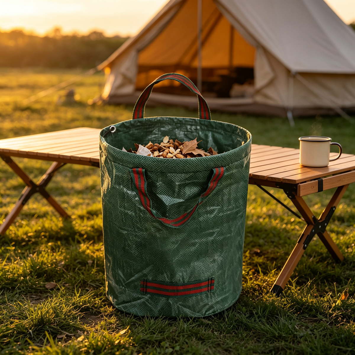 🍂 Heavy Duty Garden Leaf Bag | Large Reusable Yard Waste Collection Bag