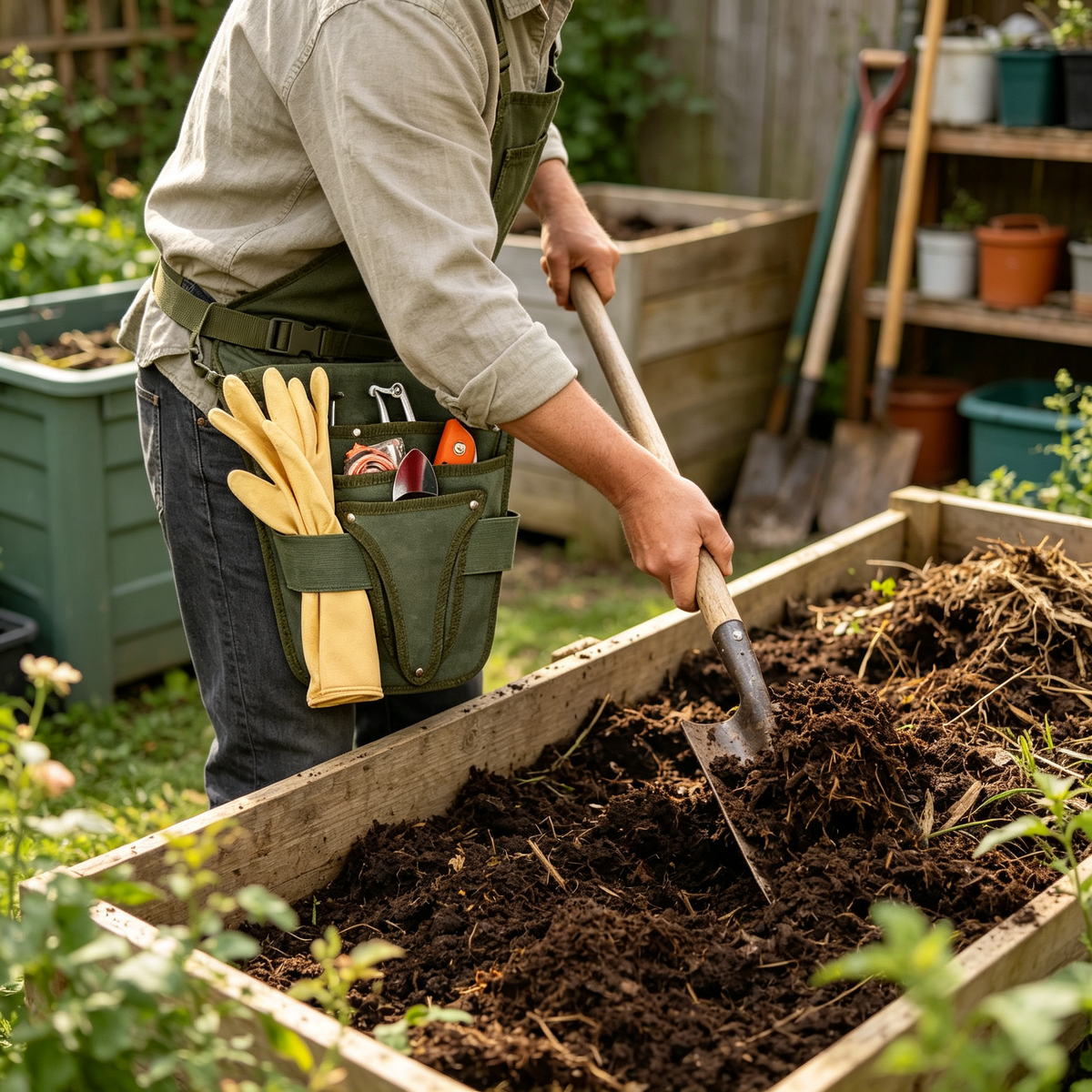 🎒 Garden Tool Belt | Gardening Storage Bag
