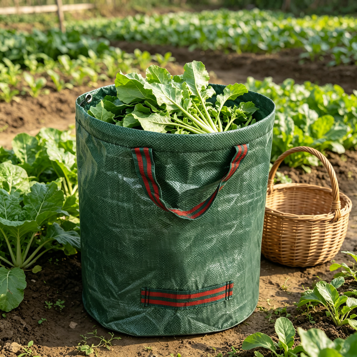 🍂 Heavy Duty Garden Leaf Bag | Large Reusable Yard Waste Collection Bag