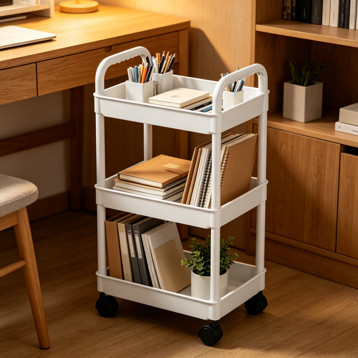 🛒 Rolling Storage Cart | Multi-Level Organizer