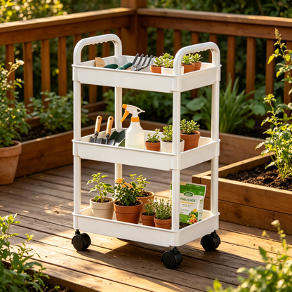 🛒 Rolling Storage Cart | Multi-Level Organizer