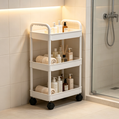 🛒 Rolling Storage Cart | Multi-Level Organizer