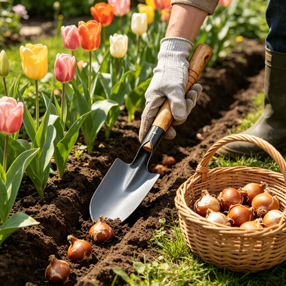 🌱 Premium Garden Trowel | Steel Blade & Wooden Handle
